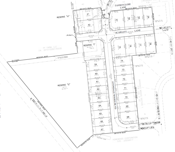 Avondale Woods, Section 3 – Final Plat