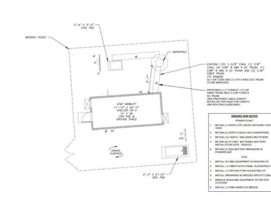 AT & T Equipment Upgrade – Wireless Communications Facility