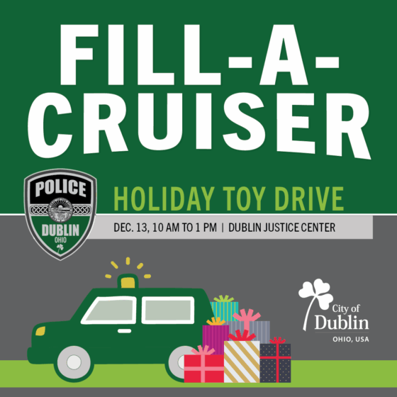 Dublin Police Host 7th Annual Fill-A-Cruiser Holiday Toy Drive 
